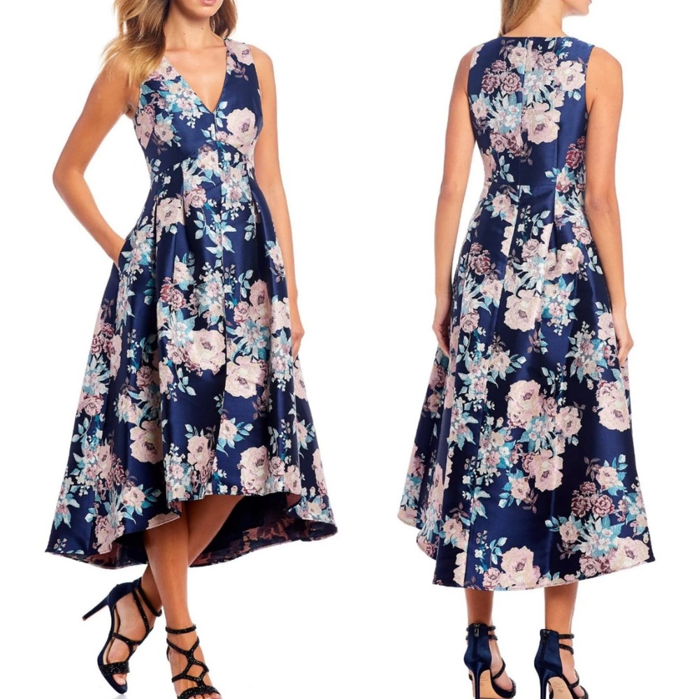 Eliza J Womens Floral Hi-Low Evening Dress NWT #142
